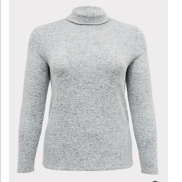 *TORRID* super soft grey turtleneck - Picture 5 of 6